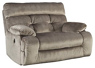 Brassville Oversized Recliner, Graystone, large