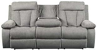 Mitchiner Reclining Sofa with Drop Down Table, , large