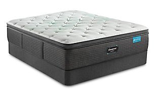 Beautyrest? Harmony Seaton Plush PT Twin Mattress, White/Gray, rollover