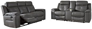 Jesolo Sofa and Loveseat, Dark Gray, large