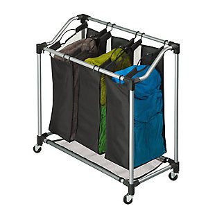 Honey-Can-Do Elite Triple Laundry Sorter, , large