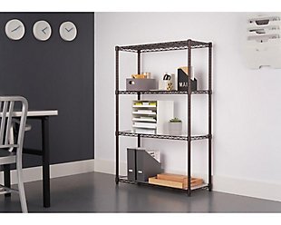 TRINITY 4-Tier 36x14x54 Wire Shelving NSF with Liners, , rollover