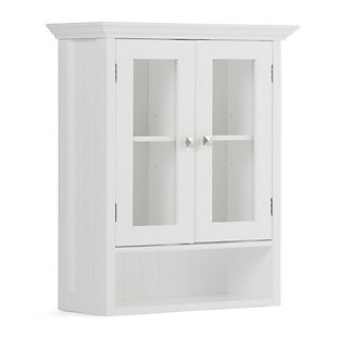 Simpli Home Acadian Double Door Wall Bath Cabinet, , large