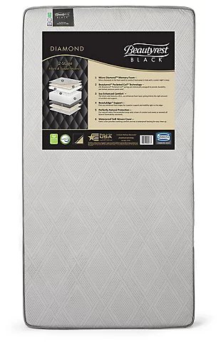 Delta Children Beautyrest Black Diamond 2 Stage Crib And Toddler Mattress, , rollover