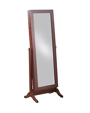 Full Length Sliding Mirror Jewelry Armoire, , rollover