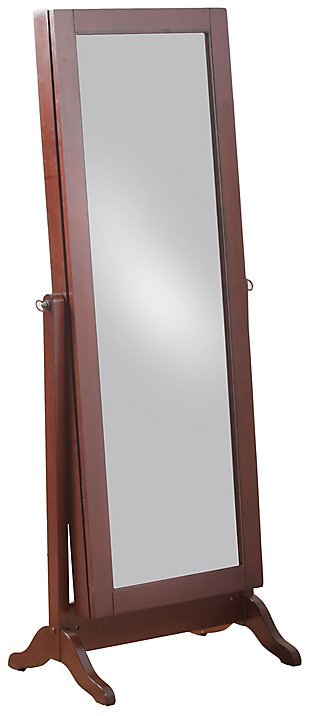 Full Length Sliding Mirror Jewelry Armoire, , large