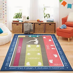 Mohawk Aurora Kids Gymnastics 5' x 8' Area Rug, , rollover