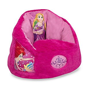 Delta Children Disney Princess Cozee Fluffy Chair, Toddler Size, , large