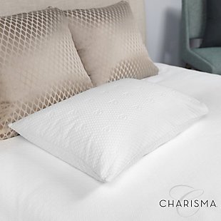 Charisma® Luxury Protection Water Repellent and Stain Resistant Standard/Queen Pillow Protector, White, rollover