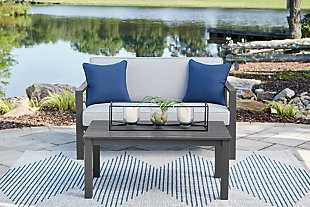 Fynnegan Outdoor Loveseat with Table (Set of 2), , rollover