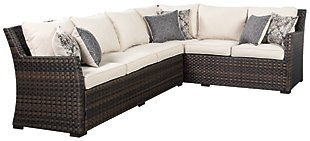 Easy Isle 3-Piece Sofa Sectional/Chair with Cushion, , large