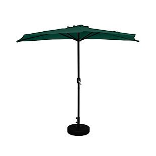 Westin Outdoor 9-Ft Half Umbrella with Fillable Black Base, , large