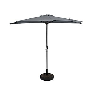 Westin Outdoor 9-Ft Half Umbrella with Bronze Finish Fillable Base, , large