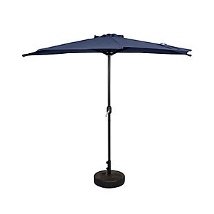 Westin Outdoor 9-Ft Half Umbrella with Bronze Finish Fillable Base, , large