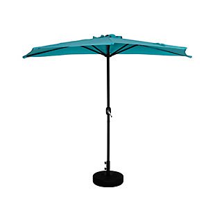 Westin Outdoor 9-Ft Half Umbrella with Bronze Finish Fillable Base, , large