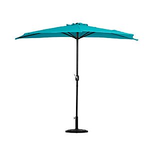 Westin Outdoor 9-Ft Half Umbrella with Bronze Finish Fillable Base, , large