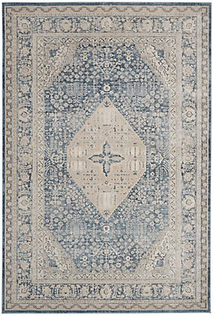 Nourison Malta 5' X 8' Area Rug, Blue, large