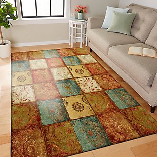 Mohawk Artifact Panel Multi 6' x 9' Area Rug, Multi, rollover