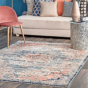 Nuloom Sawyer Flourishing Medallion 5' 3" x 7' 3" Area Rug, Multi, rollover