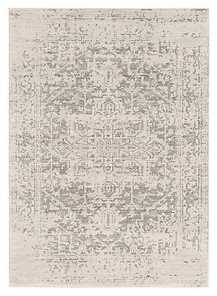 Home Accents Harput 6' 7" X 9' Area Rug, Gray, large