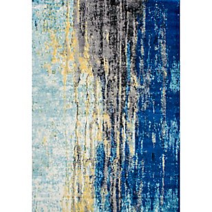 Nuloom Katharina Abstract Waterfall 5' x 7' 5" Area Rug, Blue, large