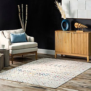 Nuloom Moroccan Trellis 8' x 10' Area Rug, Light Multi, rollover