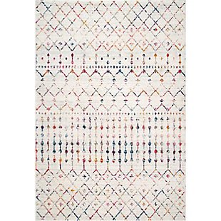 Nuloom Moroccan Trellis 8' x 10' Area Rug, Light Multi, large