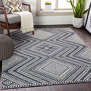 Home Accent Keisha 5'3" x 7'3" Area Rug, Black/Gray, rollover