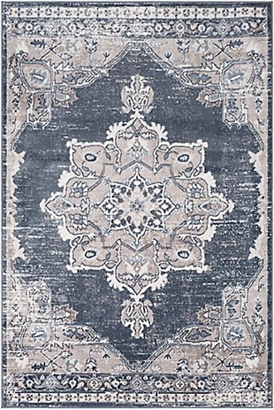 Surya St 5'2" x 7' Area Rug, Blue, large