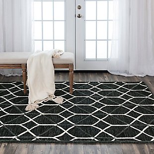 Rizzy Home Ava 5' x 7'6" Tufted Area Rug, Gray, rollover