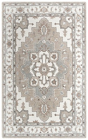 Rizzy Home Conley 5' x 7'6" Tufted Area Rug, Beige, large