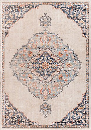 Surya Huntington 5'3" x 7' Area Rug, Dark Blue, large