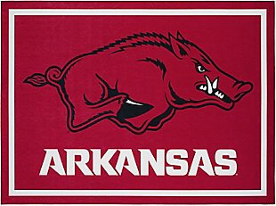 Addison Campus University of Arkansas 5' x 7' Area Rug, Black, large