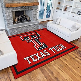 Addison Campus Texas Tech 5' x 7' Area Rug, Red, rollover