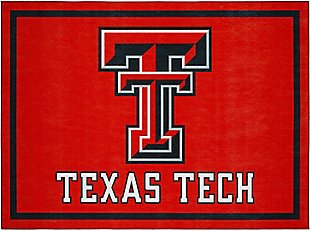 Addison Campus Texas Tech 5' x 7' Area Rug, Red, large