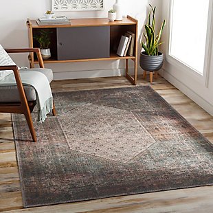 Surya Colin 5'3" x 7'3" Rug, Forest Green, rollover