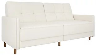 Andora Coil Futon, White, large